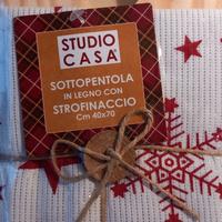 Sottopentola con  strofinaccio