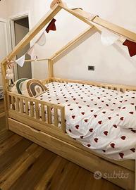 Letto bambini a capanna 2 posti letto