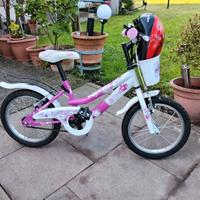 bicicletta Rosa bambina ruote 16"