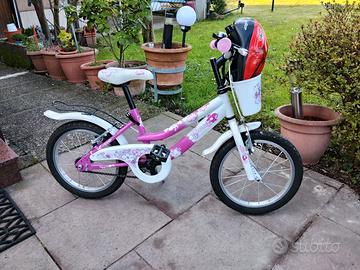 bicicletta Rosa bambina ruote 16"