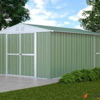 Box capanno acciaio lamiera 327x459cm verde