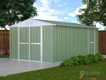 Box capanno acciaio lamiera 327x459cm verde