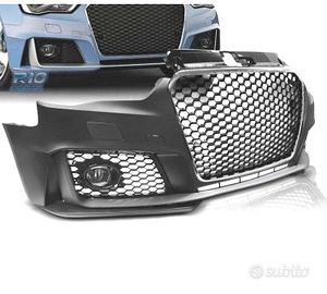 PARAURTI ANTERIORE AUDI A3 8V 12-16 LOOK RS3 CROMO