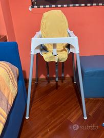 Seggiolone IKEA Antilop con cintura e copertura