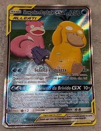 Carta Pokémon Slowpoke e Psyduck GX Alleati