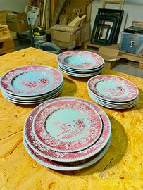 Set piatti piani, fondi e piccoli vintage