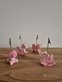 11 pezzi bomboniere portafoto nascita battesimo 