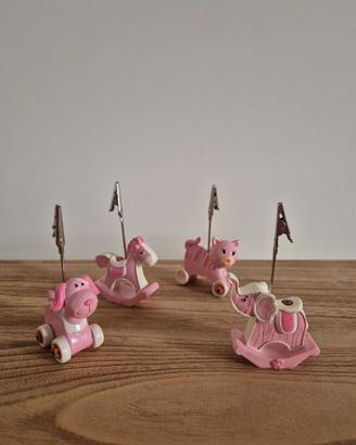 11 pezzi bomboniere portafoto nascita battesimo 