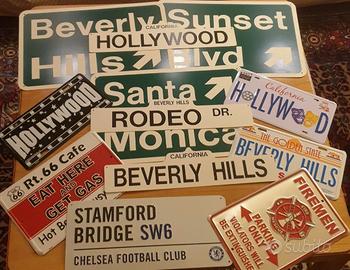 Cartelli stradali americani inglesi e italiani