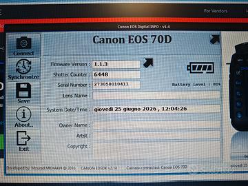 Canon eos70D 