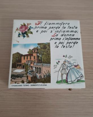 Scatola fiammiferi vintage Chianciano Terme