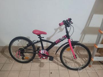 Bicicletta bimba B'TWIN Decathlon 20 pollici nera