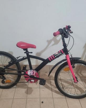Bicicletta bimba B'TWIN Decathlon 20 pollici nera