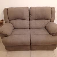 Divano reclinabile 2 posti