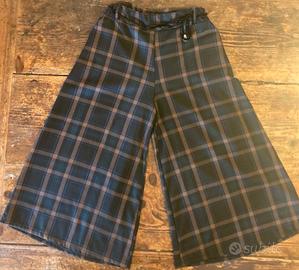 Pantalone gamba larga fantasia scozzese Diva’s
