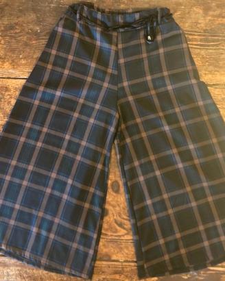 Pantalone gamba larga fantasia scozzese Diva’s