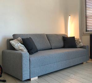 Divano Letto Grigio con Contenitore
