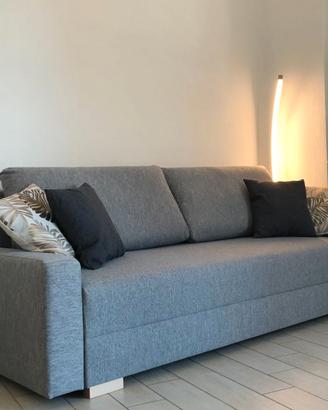 Divano Letto Grigio con Contenitore