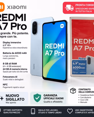 📱 Redmi A7 Pro – NUOVO SIGILLATO
