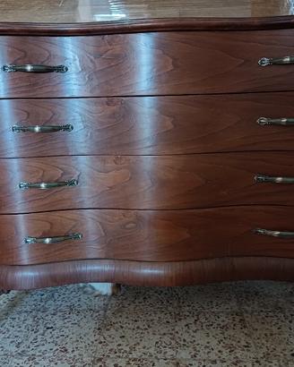 Comò antico/vintage bombato restaurato