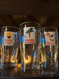 Bicchieri Guinness da collezione