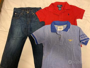 Bimbo tg 2 anni Armani Polo RL Aeronautica Mil
