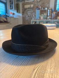Cappello Barbisio vintage fedora nero 1960/70