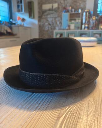 Cappello Barbisio vintage fedora nero 1960/70