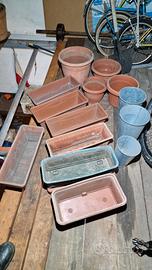 VASI IN PLASTICA e LATTA rotondi e rettangolari