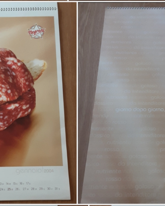 Calendario salumi Negroni anno 2004