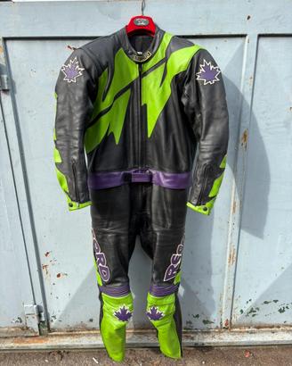 Tuta da Moto in Pelle Divisibile RECORD