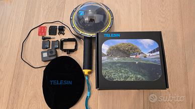 GoPro Hero 5 Black +  Dome Telesin + accessori