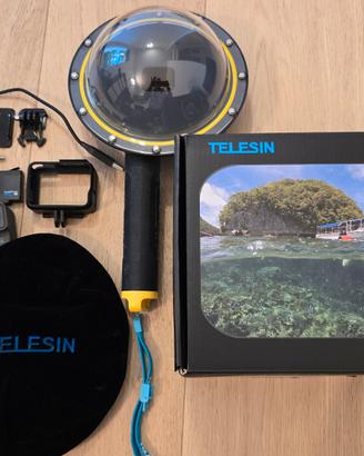 GoPro Hero 5 Black +  Dome Telesin + accessori