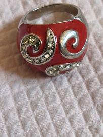 Anello rosso | Metallo laccato
