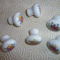 Pomelli porcellana bianca decorati nuovi