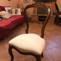 Sedie in Legno Antiche - Stile LUIGI FILIPPO