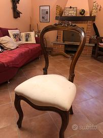 Sedie in Legno Antiche - Stile LUIGI FILIPPO