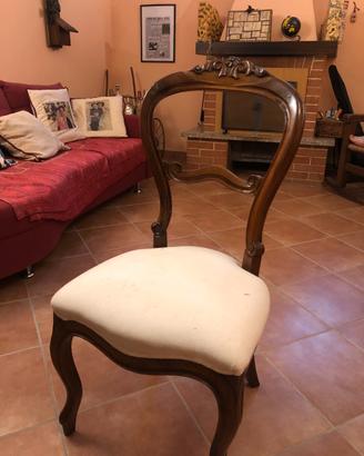 Sedie in Legno Antiche - Stile LUIGI FILIPPO