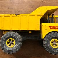 Raro camion ribaltabile Tonka vintage in metallo
