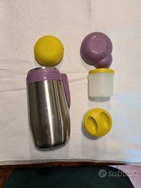 Chicco porta pappa termico in acciaio inox con due