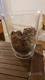 Vaso arredamento casa in vetro