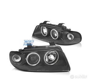FARI PER AUDI A4 B5 94-99 ANGEL EYES CCFL FONDO NE