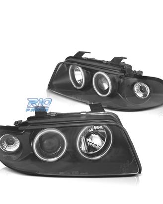 FARI PER AUDI A4 B5 94-99 ANGEL EYES CCFL FONDO NE