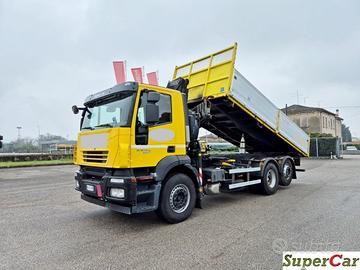 IVECO STRALIS 260S36 ribaltabile, gru e Radiocoman