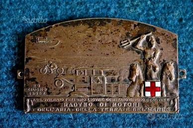 Placca raduno automobilismo moto Genova