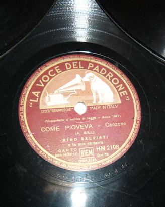 Dischi 78 giri anni 40 /50