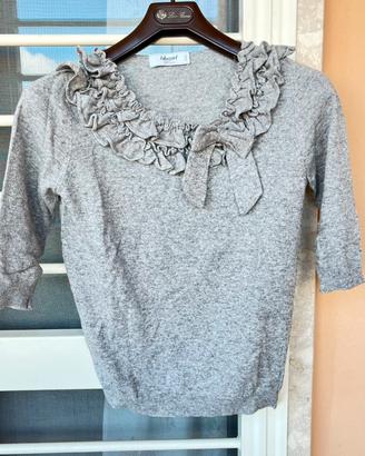 Maglioncino grigio romantico e femminile