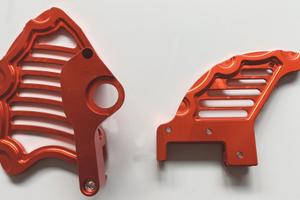 Protezione corona e disco anteriore KTM