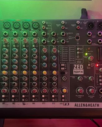 Mixer Allen & Heath Zed 10 FX effetti e usb