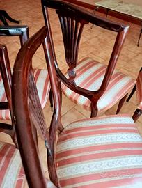 Sei Sedie Vintage nuove in legno